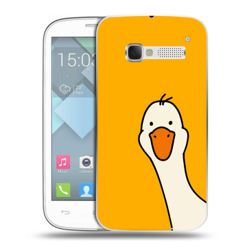 Пластиковый чехол на Alcatel One Touch Pop C5 с принтом Утка Пластиковый чехол на Alcatel One Touch Pop C5 с принтом Утка