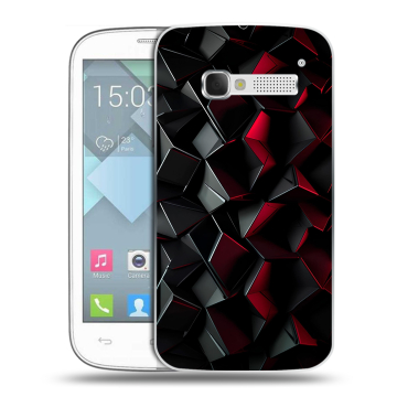 Пластиковый чехол на Alcatel One Touch Pop C5 с принтом Абстракция