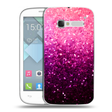 Пластиковый чехол на Alcatel One Touch Pop C5 с принтом Блестки Пластиковый чехол на Alcatel One Touch Pop C5 с принтом Блестки