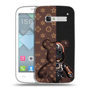 Пластиковый чехол на Alcatel One Touch Pop C5 с принтом Луи робот