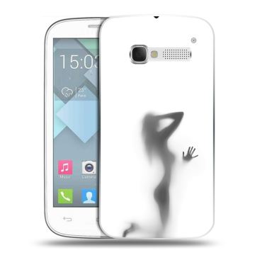 Пластиковый чехол на Alcatel One Touch Pop C5 с принтом Силуэт Пластиковый чехол на Alcatel One Touch Pop C5 с принтом Силуэт