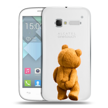 Пластиковый чехол на Alcatel One Touch Pop C5 с принтом Медведь