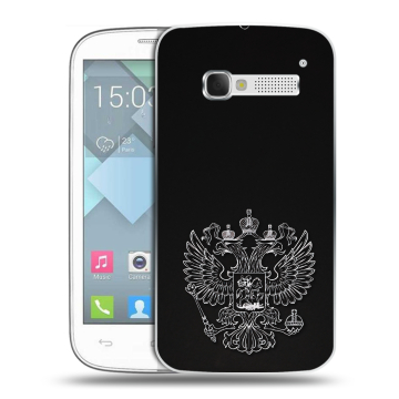Пластиковый чехол на Alcatel One Touch Pop C5 с принтом Герб России Пластиковый чехол на Alcatel One Touch Pop C5 с принтом Герб России