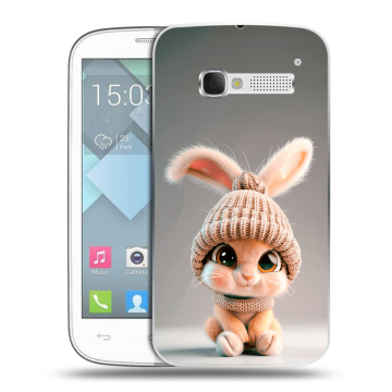 Пластиковый чехол на Alcatel One Touch Pop C5 с принтом Кролик Пластиковый чехол на Alcatel One Touch Pop C5 с принтом Кролик