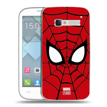 Пластиковый чехол на Alcatel One Touch Pop C5 с принтом человек паук spiderman Пластиковый чехол на Alcatel One Touch Pop C5 с принтом человек паук spiderman