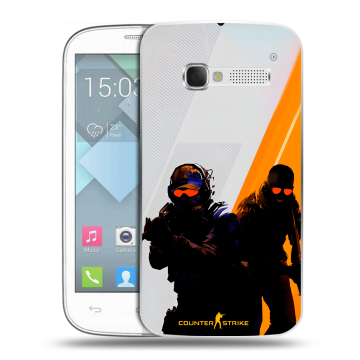 Пластиковый чехол на Alcatel One Touch Pop C5 с принтом Контер страйк Counter strike Пластиковый чехол на Alcatel One Touch Pop C5 с принтом Контер страйк Counter strike