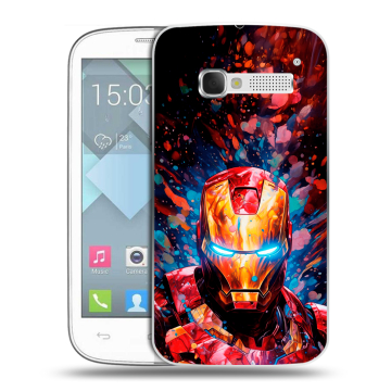 Пластиковый чехол на Alcatel One Touch Pop C5 с принтом Железный человек Ironman Пластиковый чехол на Alcatel One Touch Pop C5 с принтом Железный человек Ironman