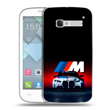 Пластиковый чехол на Alcatel One Touch Pop C5 с принтом БМВ BMW Пластиковый чехол на Alcatel One Touch Pop C5 с принтом БМВ BMW