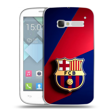 Пластиковый чехол на Alcatel One Touch Pop C5 с принтом Барселона Barcelona Пластиковый чехол на Alcatel One Touch Pop C5 с принтом Барселона Barcelona