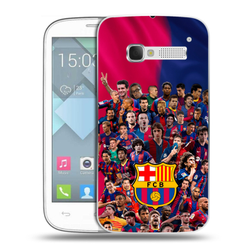 Пластиковый чехол на Alcatel One Touch Pop C5 с принтом Барселона Barcelona Пластиковый чехол на Alcatel One Touch Pop C5 с принтом Барселона Barcelona
