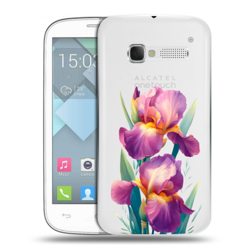 Пластиковый чехол на Alcatel One Touch Pop C5 с принтом Цветы орхидеи Пластиковый чехол на Alcatel One Touch Pop C5 с принтом Цветы орхидеи