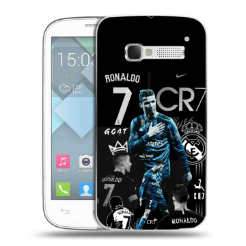 Пластиковый чехол на Alcatel One Touch Pop C5 с принтом Реал Роналдо Пластиковый чехол на Alcatel One Touch Pop C5 с принтом Реал Роналдо