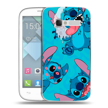 Пластиковый чехол на Alcatel One Touch Pop C5 с принтом Лило и Стич Пластиковый чехол на Alcatel One Touch Pop C5 с принтом Лило и Стич