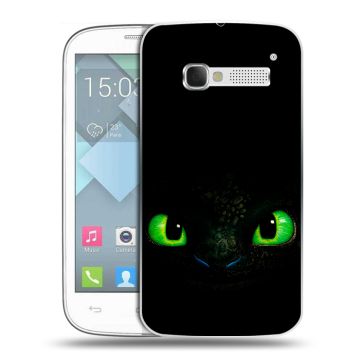 Пластиковый чехол на Alcatel One Touch Pop C5 с принтом Как приручить дракона