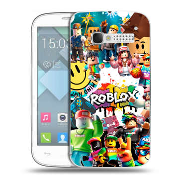 Пластиковый чехол на Alcatel One Touch Pop C5 с принтом Roblox Роблокс Пластиковый чехол на Alcatel One Touch Pop C5 с принтом Roblox Роблокс