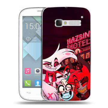 Пластиковый чехол на Alcatel One Touch Pop C5 с принтом Hazbin Hotel Отель Хазбин Пластиковый чехол на Alcatel One Touch Pop C5 с принтом Hazbin Hotel Отель Хазбин