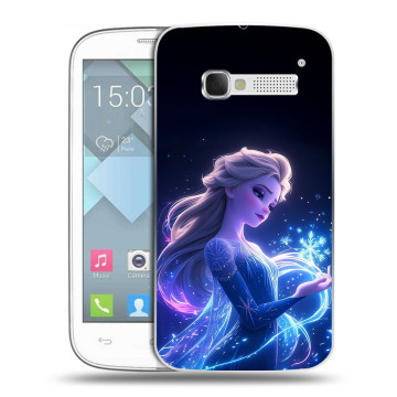 Пластиковый чехол на Alcatel One Touch Pop C5 с принтом Холодное сердце Frozen Пластиковый чехол на Alcatel One Touch Pop C5 с принтом Холодное сердце Frozen