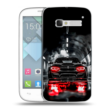 Пластиковый чехол на Alcatel One Touch Pop C5 с принтом BMW БМВ Пластиковый чехол на Alcatel One Touch Pop C5 с принтом BMW БМВ