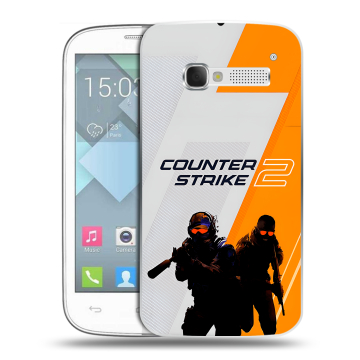 Пластиковый чехол на Alcatel One Touch Pop C5 с принтом Counter Strike Пластиковый чехол на Alcatel One Touch Pop C5 с принтом Counter Strike