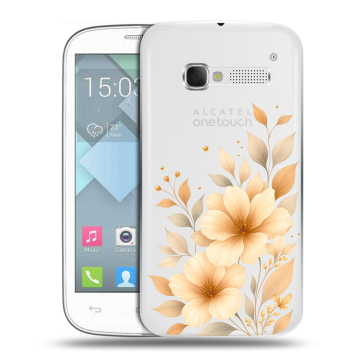 Пластиковый чехол на Alcatel One Touch Pop C5 с принтом для девушки