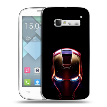 Пластиковый чехол на Alcatel One Touch Pop C5 с принтом IronMan Железный человек