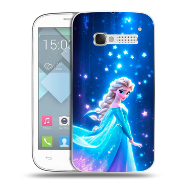 Пластиковый чехол на Alcatel One Touch Pop C5 с принтом Холодное сердце Frozen