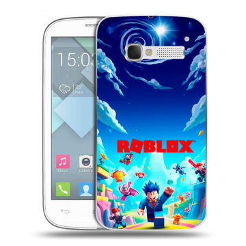 Пластиковый чехол на Alcatel One Touch Pop C5 с принтом Roblox Роблокс Пластиковый чехол на Alcatel One Touch Pop C5 с принтом Roblox Роблокс
