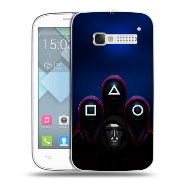 Пластиковый чехол на Alcatel One Touch Pop C5 с принтом Игра Кальмара