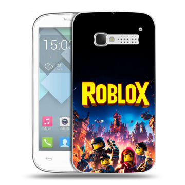 Пластиковый чехол на Alcatel One Touch Pop C5 с принтом Roblox Роблокс Пластиковый чехол на Alcatel One Touch Pop C5 с принтом Roblox Роблокс