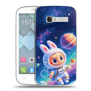 Пластиковый чехол на Alcatel One Touch Pop C5 с принтом Labubu Лабубу Пластиковый чехол на Alcatel One Touch Pop C5 с принтом Labubu Лабубу