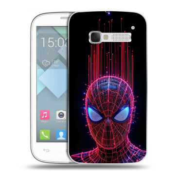 Пластиковый чехол на Alcatel One Touch Pop C5 с принтом Spiderman Человек паук Пластиковый чехол на Alcatel One Touch Pop C5 с принтом Spiderman Человек паук