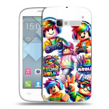 Пластиковый чехол на Alcatel One Touch Pop C5 с принтом Roblox Роблокс Пластиковый чехол на Alcatel One Touch Pop C5 с принтом Roblox Роблокс