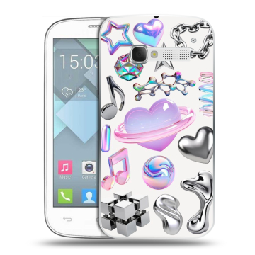 Пластиковый чехол на Alcatel One Touch Pop C5 с принтом Y2K Пластиковый чехол на Alcatel One Touch Pop C5 с принтом Y2K