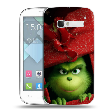 Пластиковый чехол на Alcatel One Touch Pop C5 с принтом Новый год