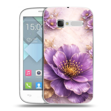 Пластиковый чехол на Alcatel One Touch Pop C5 с принтом женский Пластиковый чехол на Alcatel One Touch Pop C5 с принтом женский