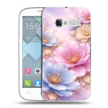 Пластиковый чехол на Alcatel One Touch Pop C5 с принтом женский Пластиковый чехол на Alcatel One Touch Pop C5 с принтом женский