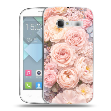 Пластиковый чехол на Alcatel One Touch Pop C5 с принтом женский Пластиковый чехол на Alcatel One Touch Pop C5 с принтом женский