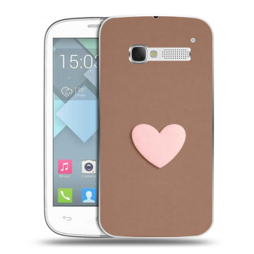 Пластиковый чехол на Alcatel One Touch Pop C5 с принтом женский Пластиковый чехол на Alcatel One Touch Pop C5 с принтом женский