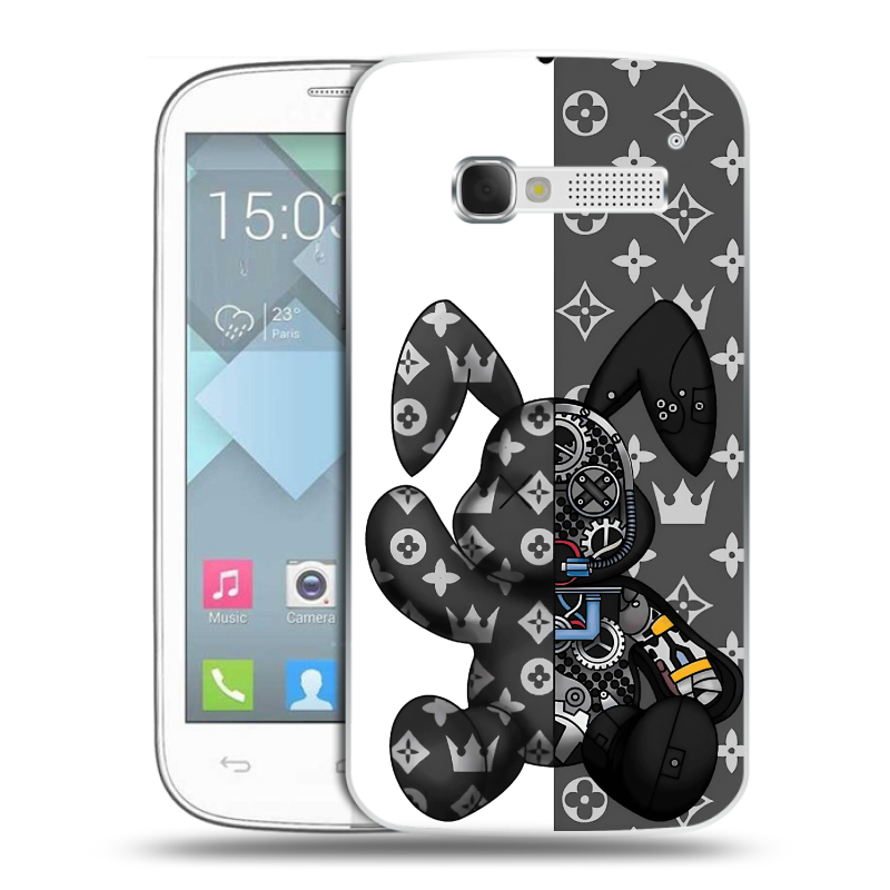 Пластиковый чехол на Alcatel One Touch Pop C5 с принтом Луи робот Пластиковый чехол на Alcatel One Touch Pop C5 с принтом Луи робот