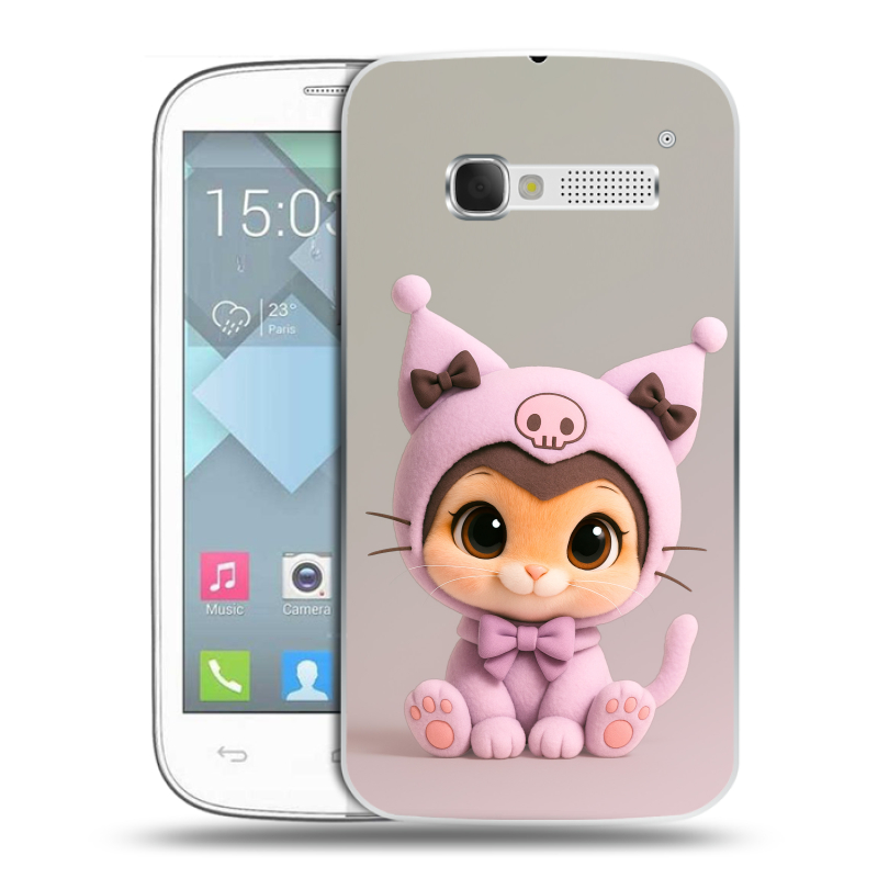 Пластиковый чехол на Alcatel One Touch Pop C5 с принтом Куроми Kuromi Пластиковый чехол на Alcatel One Touch Pop C5 с принтом Куроми Kuromi