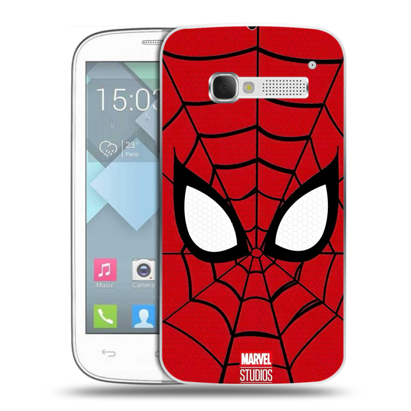 Пластиковый чехол на Alcatel One Touch Pop C5 с принтом человек паук spiderman Пластиковый чехол на Alcatel One Touch Pop C5 с принтом человек паук spiderman