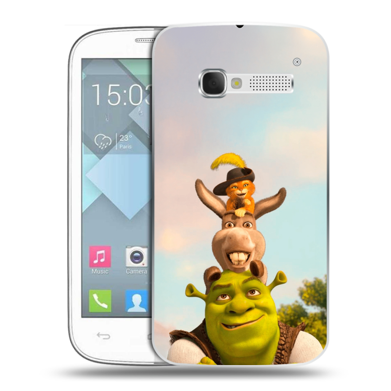Пластиковый чехол на Alcatel One Touch Pop C5 с принтом Шрек Shrek Пластиковый чехол на Alcatel One Touch Pop C5 с принтом Шрек Shrek