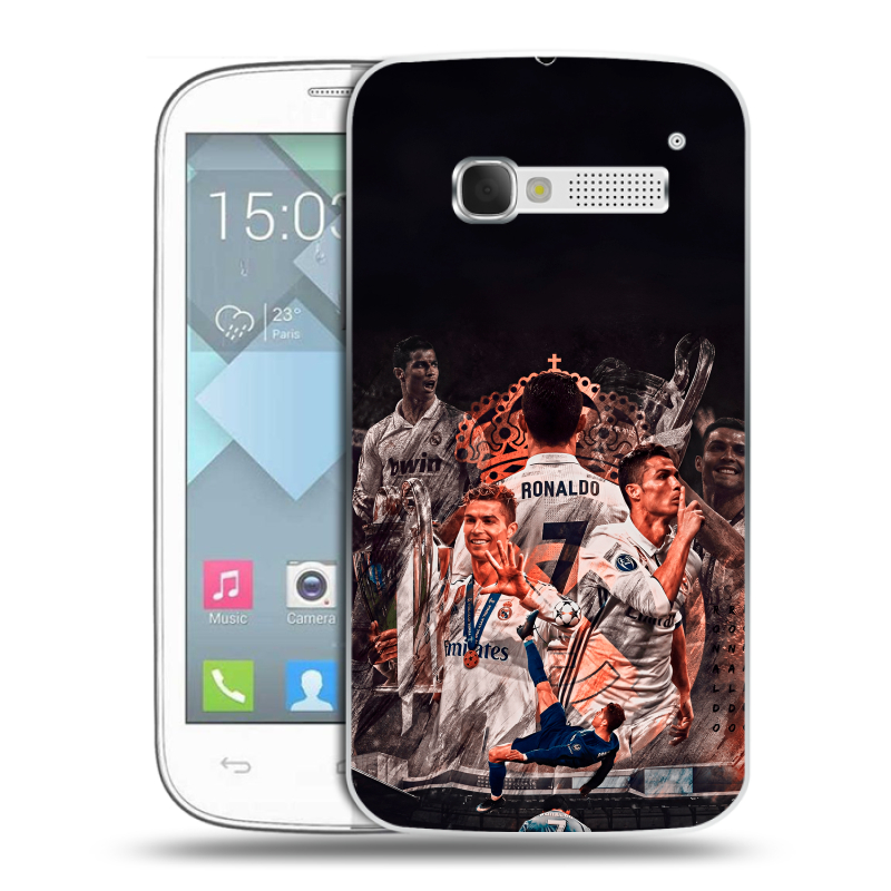 Пластиковый чехол на Alcatel One Touch Pop C5 с принтом Реал Роналдо Real Ronaldo Пластиковый чехол на Alcatel One Touch Pop C5 с принтом Реал Роналдо Real Ronaldo
