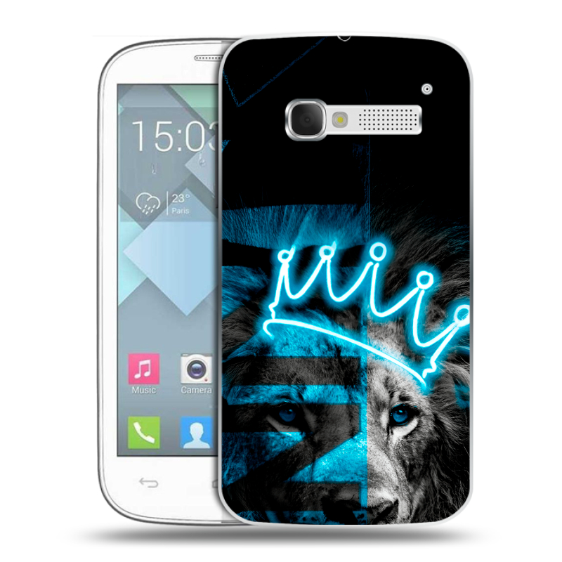 Пластиковый чехол на Alcatel One Touch Pop C5 с принтом Король лев Пластиковый чехол на Alcatel One Touch Pop C5 с принтом Король лев