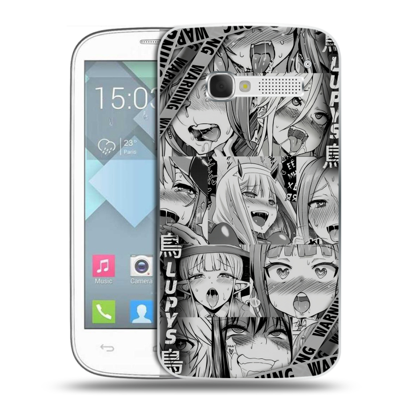 Пластиковый чехол на Alcatel One Touch Pop C5 с принтом Ahegao Ахегао Аниме Пластиковый чехол на Alcatel One Touch Pop C5 с принтом Ahegao Ахегао Аниме