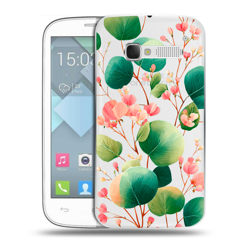 Пластиковый чехол на Alcatel One Touch Pop C5 с принтом женский Пластиковый чехол на Alcatel One Touch Pop C5 с принтом женский