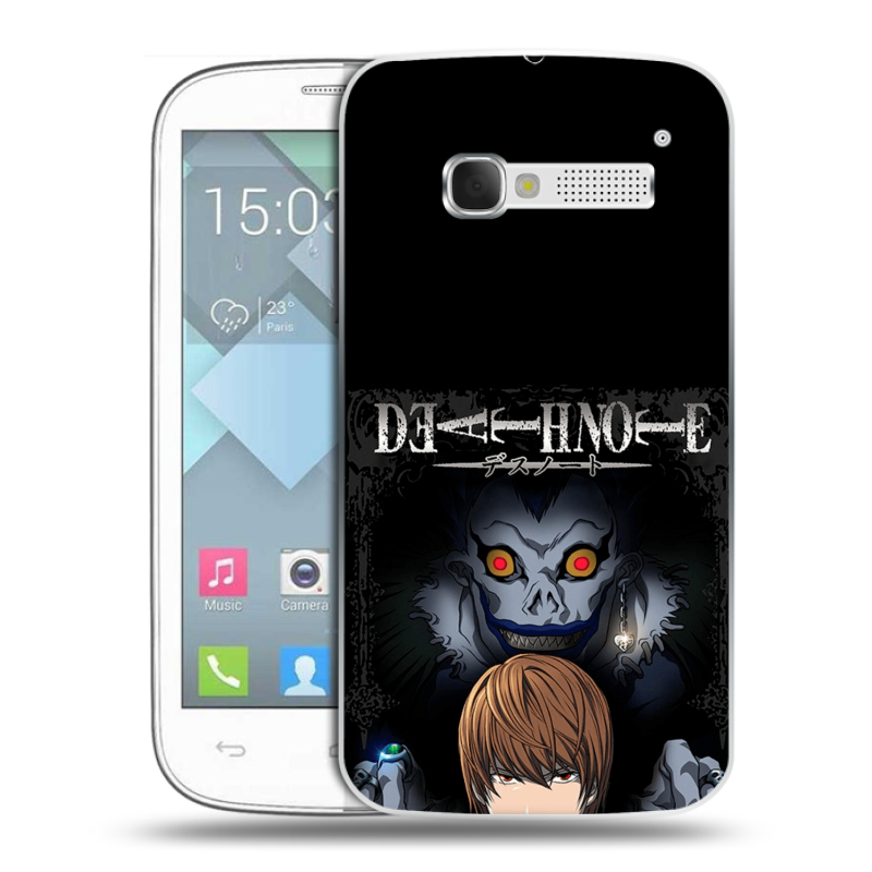 Пластиковый чехол на Alcatel One Touch Pop C5 с принтом Death note Тетрадь смерти Пластиковый чехол на Alcatel One Touch Pop C5 с принтом Death note Тетрадь смерти