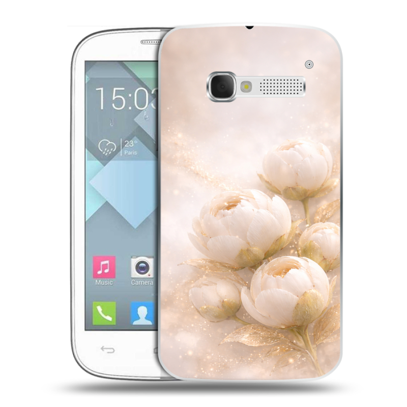 Пластиковый чехол на Alcatel One Touch Pop C5 с принтом женский Пластиковый чехол на Alcatel One Touch Pop C5 с принтом женский