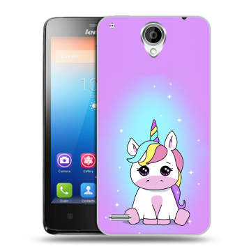 Пластиковый чехол на Lenovo S890 IdeaPhone с принтом Единорог