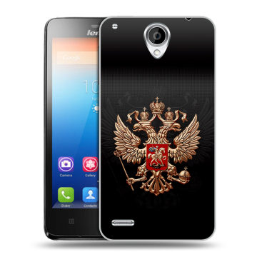 Пластиковый чехол на Lenovo S890 IdeaPhone с принтом Герб России
